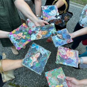 Paint'n sip/ Skapa och smutta